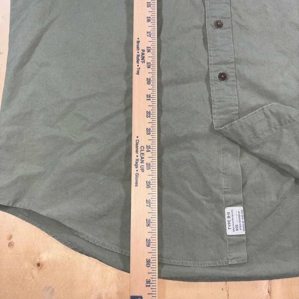 Polo Ralph Lauren Mens XXL Green Safari Military Type B-11 Shirt Short Sleeve